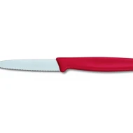 Paring knife wavy red handle 8cm