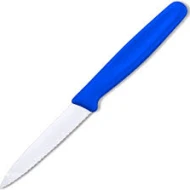 Paring knife wavy blue handle 8cm