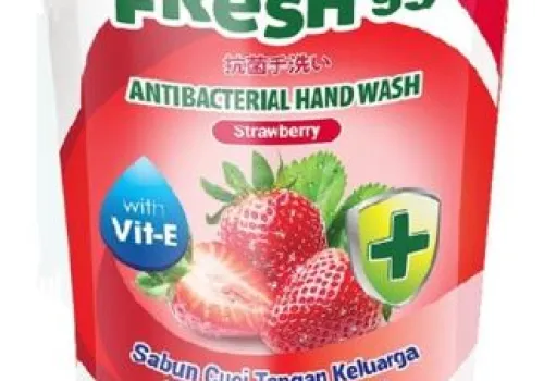 Soap Bagus FRESH 99 Antibacterial Hand Wash Pouch 375 ml - Strawberry 1 ~item/2024/1/16/w_22740