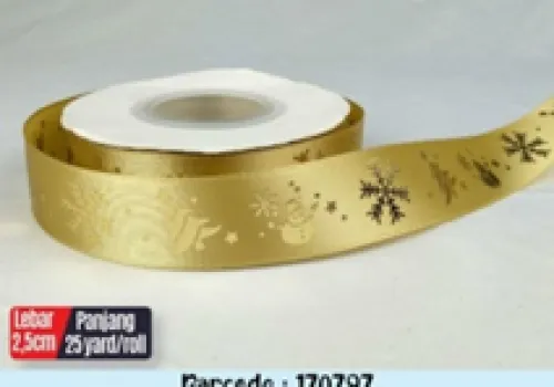 Sticker & Pita Roll Pita Christmas Santa Gold Ribbon#1 1 ~item/2024/1/18/170797