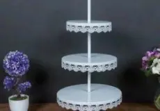 Cake Stand & TUrning Table CAKE TRAY 3 SUSUN PUTIH (20CM,25CM,30CM) 1 ~item/2024/1/19/cat0006