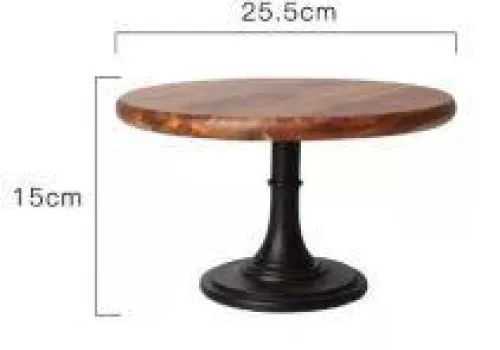 Cake Stand & TUrning Table Cake Stand Wood 25cm 1 ~item/2024/1/19/cat0010