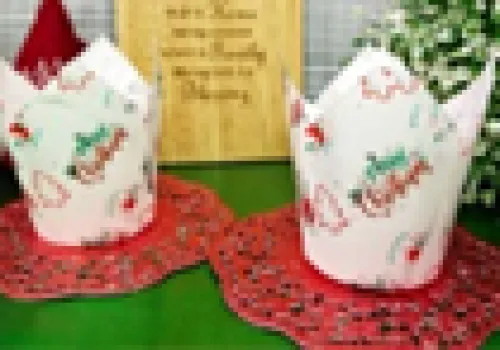 Bakery Paper Product DIVA Tulip Greaseproof Printed 5x8cm (Motif Christmas) 1 ~item/2024/1/22/141260012