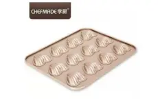 Pan & Sheet Pan L. MADELINE LOVE 12 CUP CHEFMADE 32.6 x 25.7 x 1.8 cm Gold 1 ~item/2024/1/22/l120003