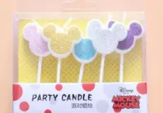 Candle LILIN 028 MICKEY GLITTER 1 ~item/2024/1/22/lin0028