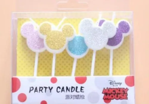 Candle LILIN 028 MICKEY GLITTER 1 ~item/2024/1/22/lin0028