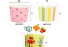 Bakery Paper Product PAPER BAKING CUP(Rainbow) ∮70*∮61*55  1 ~item/2024/1/22/wk9280__81