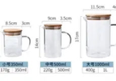 Measure Gelas takar kaca High Borosilicate tutup kayu 350ml 2 ~item/2024/1/23/1400005__7