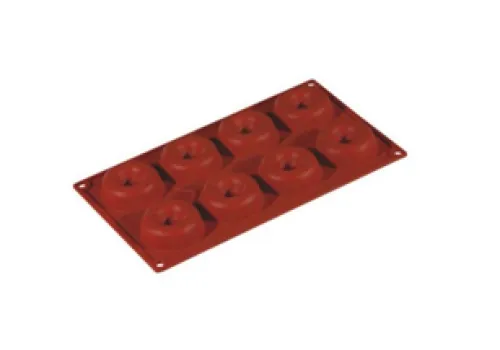 Mold FORMAFLEX 175 x 300 mm multiportion silicone mould - 8 savarin indents Ř 65 x h 21 mm, vol. 49 ml 1 ~item/2024/1/23/fr010