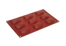 Mold FORMAFLEX 175 x 300 mm multiportion silicone mould - 9 indents madeleine 68 x 45 x h 18 mm, vol. 30 ml 1 ~item/2024/1/23/fr021