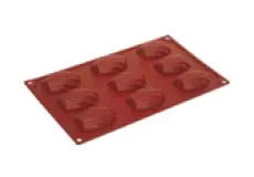 Mold FORMAFLEX 175 x 300 mm multiportion silicone mould - 9 cake indents 80 x 30 h 30 mm, vol. 62 ml 1 ~item/2024/1/23/fr028