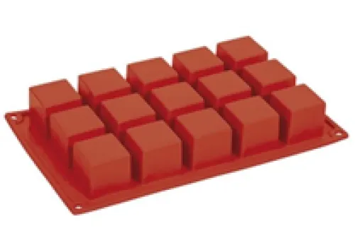 Mold FORMAFLEX 175 x 300 mm multiportion silicone mould - 15 cube indents 40 x 40 x h 40 mm, vol. 62 ml 1 ~item/2024/1/23/fr103