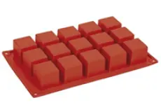 Mold FORMAFLEX 175 x 300 mm multiportion silicone mould - 15 cube indents 40 x 40 x h 40 mm, vol. 62 ml 1 ~item/2024/1/23/fr103