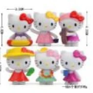 TOPPER 014 HELLO KITTYSET 6PC