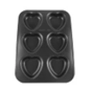 6 Heart Baking Pan