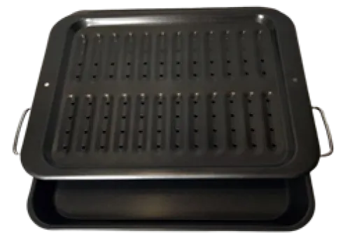 Grill & Roasting Large Broiler Pan w/ SS handle (42.5 cm x 32 cm) 1 ~item/2024/1/27/07400027