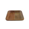 MH Square Plate 16 x 6 cm Mahogani