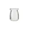 100ml Short Pudding Glass Bottle with plastic cover