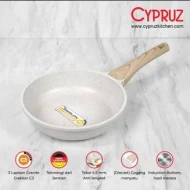 White Granite Die Cast Frypan 24cm