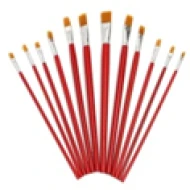 Flat Tips Brush 12 Pcs