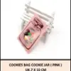 Cookies Bag Cookie Jar PINK uk7x10 cm