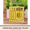 Cookies Bag Cookie Jar Yellow uk12x18 cm