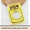 Cookies Bag Cookie Jar Yellow uk10x15 cm