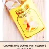 Cookies Bag Cookie Jar Yellow uk7x10 cm