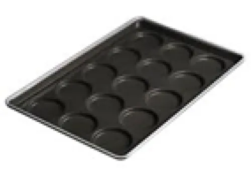 Pan & Sheet Pan 4" Hamburger Bun Pan(Non-stick)-15 Indents(Curved Base) 1 ~item/2024/1/31/sn1615