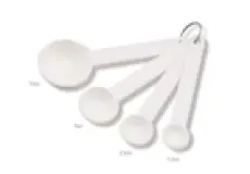 Measure Plastic Measuring Spoons(4 Pcs/set) 1 ~item/2024/1/31/sn4691