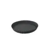 Round Fluted Tart MouldRemovable BottomHard Anodized 24022126