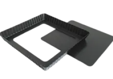 Pan & Sheet Pan Rectangular Fluted Tart Mould-Removable Bottom(Hard Anodized) 210*210*25 1 ~item/2024/1/31/sn5577