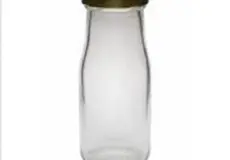 Bottle 200ml round glass bottle with metal cover 1 ~item/2024/1/4/06900031