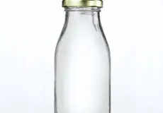 Bottle 250 ml Round Glass Bottle with Metal Lid 1 ~item/2024/1/4/06900036