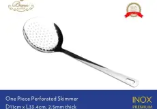 Turner & Spatula Bima One Piece Perforated Skimmer D11cm x L33.4cm, 2.5mm thick, Inox Premium 1 ~item/2024/1/5/bp0112505np