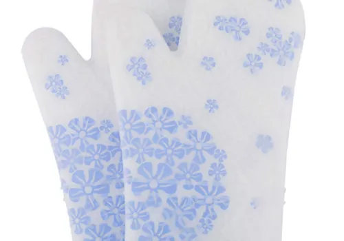 AJA Silicone Oven Mitt / Glove Blue and White Porcelain 1 ~item/2024/1/8/02780006