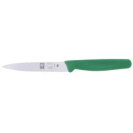 Paring Knife Serrated 9cm Green Handle