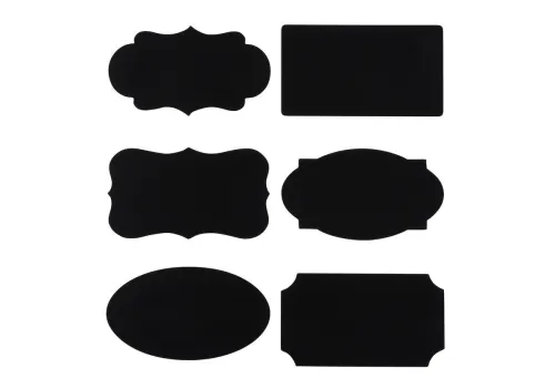 Sticker & Pita Roll PVC CHALKBOARD LABEL STICKERS L8xW4,5CM 12PCS/BAG EFAY 1 ~item/2024/2/23/07580192