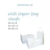 DIGIPACK  White Paper Bag Tali 20 x 9 x 29 25pcs