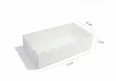 Cake Box DIGIPACK - Scallop White Cake Box 22 x 12 x 6 @5pcs 1 ~item/2024/2/7/79