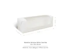 Cake Box DIGIPACK - Madeline Window White Cake Box 31 x 10 x 10 @10pcs 1 ~item/2024/2/7/r_sl_mwcb_w_31x10x10