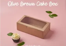 Cake Box DIGIPACK - Olive Brown Window Cake Box 24 x 13 x 7 @10pcs 1 ~item/2024/2/7/r_sl_owcb_b_24x13x7